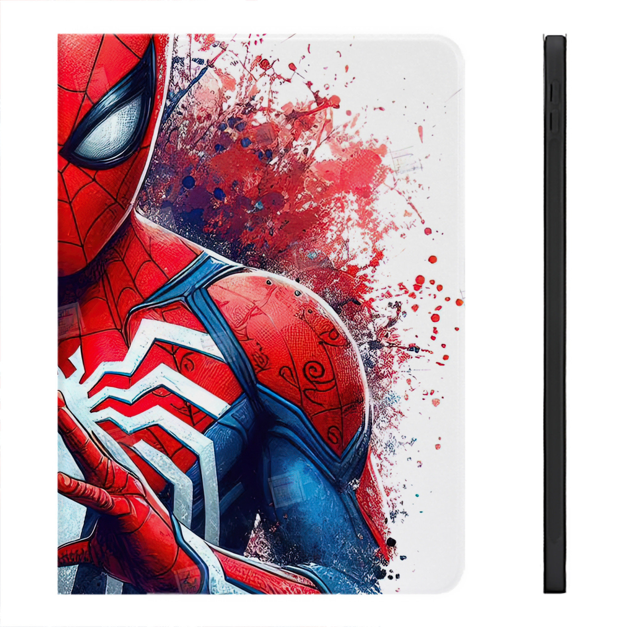 （画像用） Spider Man スパイダーマン IPadケース ペンホルダー付き ブックスタイルデザイン